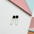 thumbnail image 1 of Minkissy 100 Pcs Safety Fastening Pins Large Sewing Pins for Crafts Black Plastic, 1 of 8