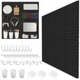 thumbnail image 1 of Kit de tablero perforado FZK de 36 piezas con 4 tableros perforados negros y accesorios, 1 of 7