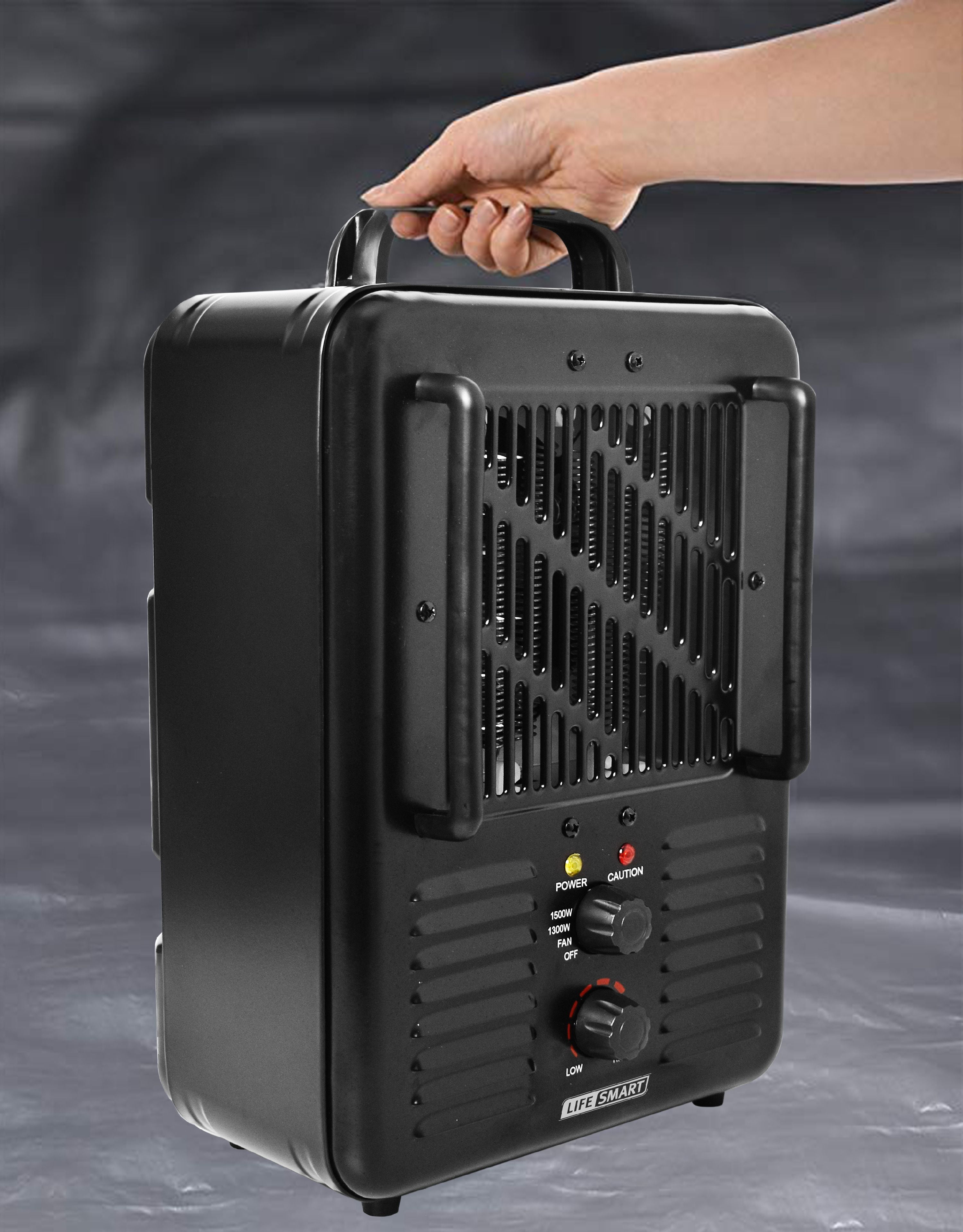 Lifesmart Deluxe Milkhouse Heater with Dial Thermostat and Carry Handle -  Walmart.com