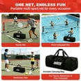 thumbnail image 6 of SHOUFTW Nylon Height Adjustable Badminton Net with Carry Bag, Volleyball Net for Pool, Backyard Game Indoor Outdoor Use, Red-black, 6 of 11