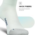 thumbnail image 5 of Feetures Elite Light Cushion Mini Crew Sock - Sport Sock with Targeted Compression - Mint Bounce , XLarge (1 Pair), 5 of 7