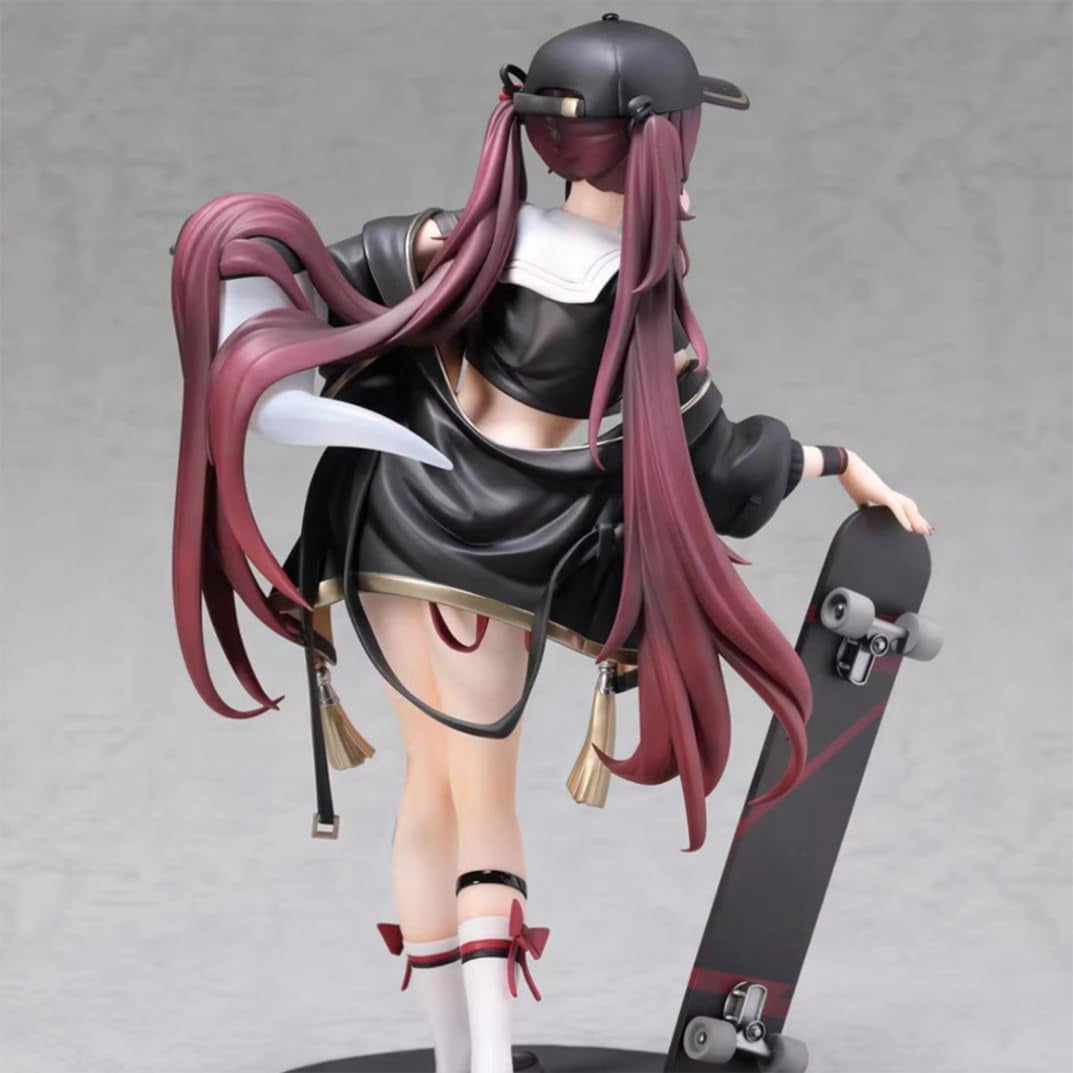 New Genshin Impact Hu Tao (skateboard Ver) Character Anime Model Statue Action Figures Desktop Ornament Popular Decorations Fan Souvenirs Creative Gift Collectable