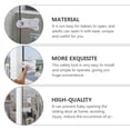 thumbnail image 2 of OULII 4Pcs Slider Locks for Sliding Doors White ABS for Durable Use and Travel, 2 of 8