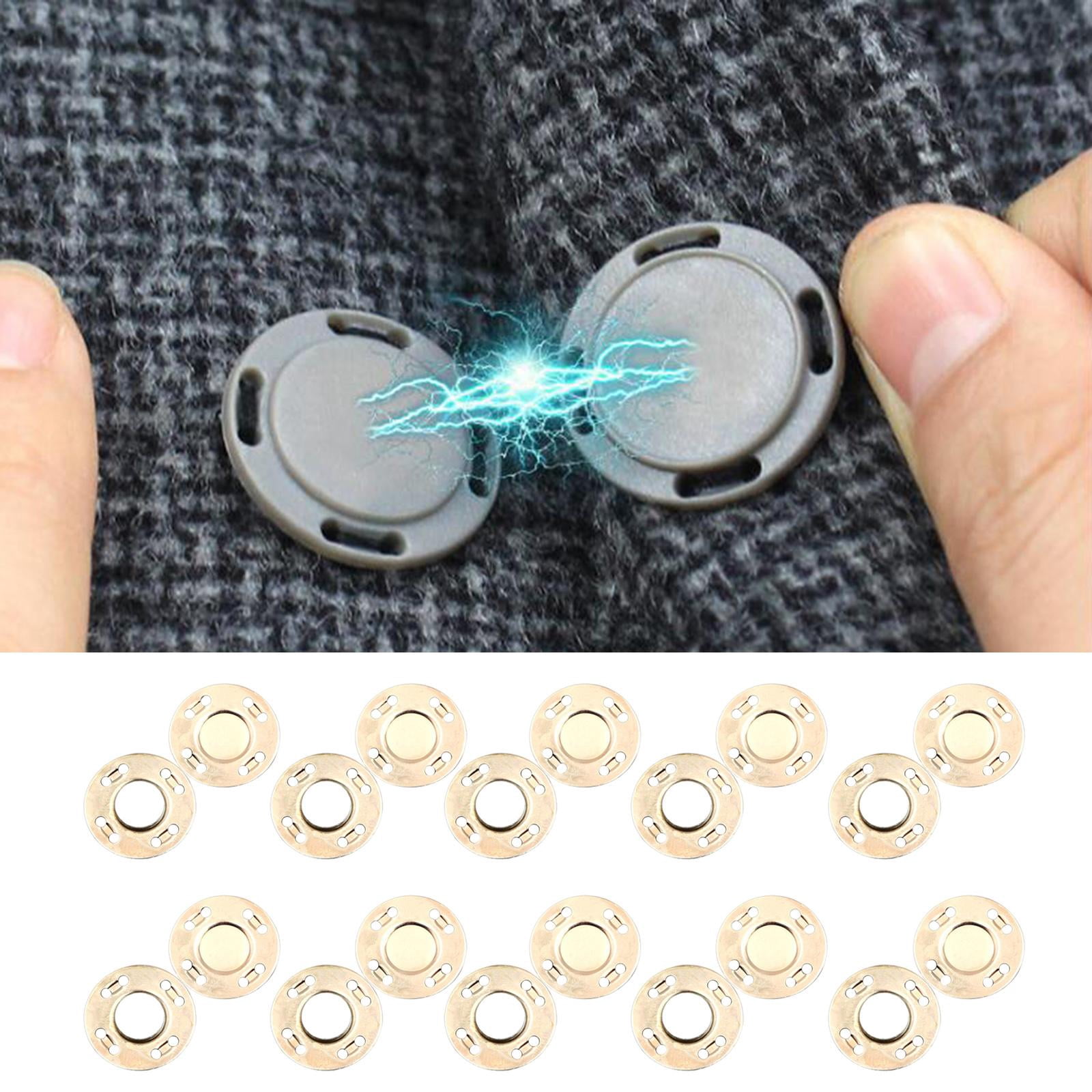 FVDPWYE 20 Pairs Button Clasps Snaps Alloy Knitting Quilting Sewing Pants Jean Coats