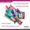 thumbnail image 4 of Simply Served Seal N Snack Clips magnéticos para chips, empuñaduras multiusos para almacenamiento de cocina, mantiene los alimentos frescos de despensa, colores neutros surtidos,, 4 of 10