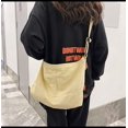 thumbnail image 4 of CoCopeaunts Women Men Canvas Tote Bag Large Hobo Bag Chic Long Shoulder Bag Women Purses Slouchy Students Crossbody Bag, 4 of 7