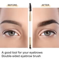 thumbnail image 5 of Unique Bargains 1pcs Soft Double Sided Eyebrow Brush Angled Eye Brow Brush Eyelash Extension Brush Gold Tone White, 5 of 6