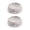 White CV Bowls, variant on Haute Diggity Dog Checker Chewy Vuiton Dog Food & Water Bowls for Small Dogs, Food Grade BPA Free, Non-Skid & Dishwasher Safe, Size Small, Set of 2