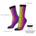 thumbnail image 4 of Cauagu Animal Paw Rainbow Print Crew Socks for Women and Men,Adult Athletic Running Socks 1-Pair Sports Socks Work Gear Socks with Moisture Wicking, 4 of 6