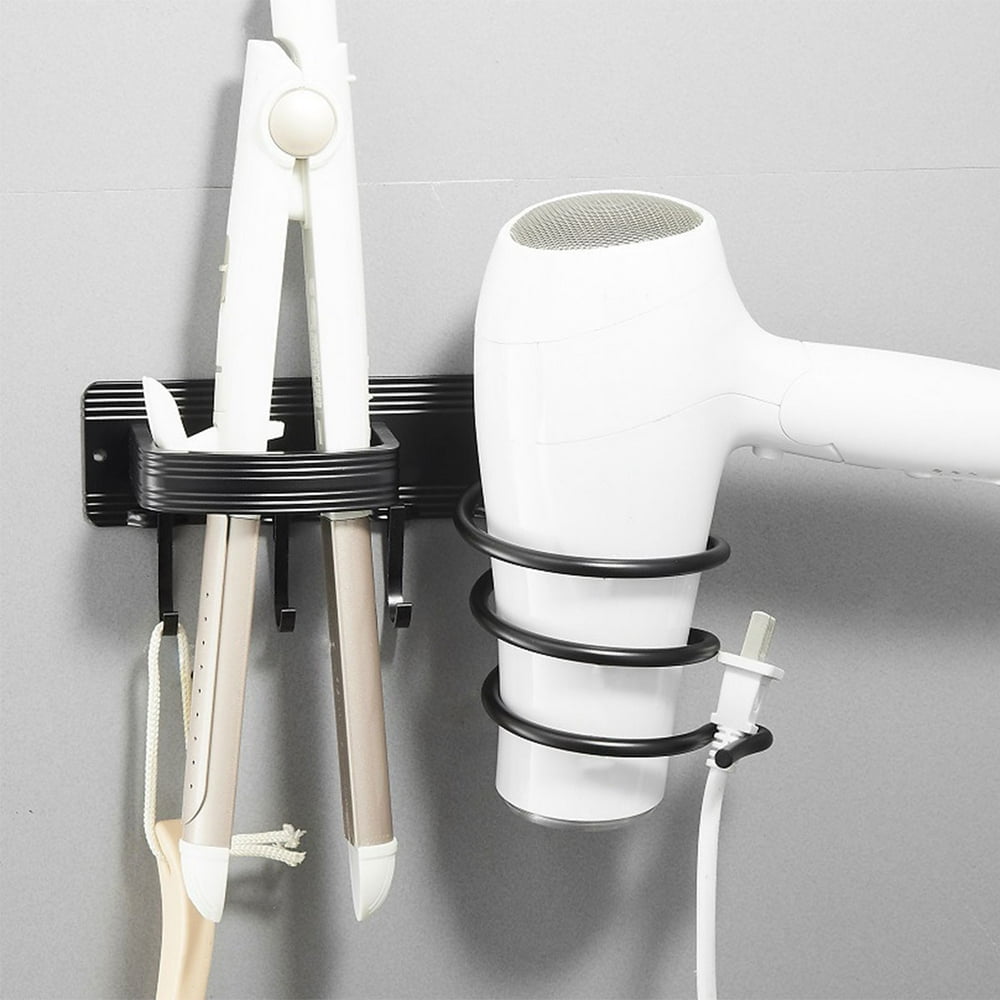 Hair dryer and flat iron holder wall mount online