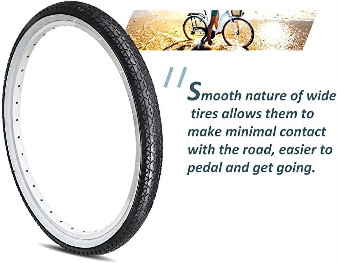 MOHEGIA Cruiser Bicycle Tire 26" x 2.125", White