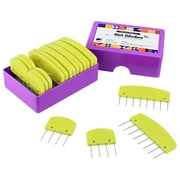 20 Pcs Knit Blocker Combs, Color Knit Blockers Combs for Blocking, Rainbow Knitting Blockers Pins for Blocking Mats Knitting Pins Kit Knitting Tools, Multi Colors