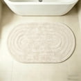 thumbnail image 4 of Amzcrzy Elliptical Carpet Bath Mat Soft Absorbent Microfiber Bathroom Rug with Embossed Non- Washable Floor Mat for Bathroom Shower Kitchen Home Decor Home Decor Room Decor, 4 of 5
