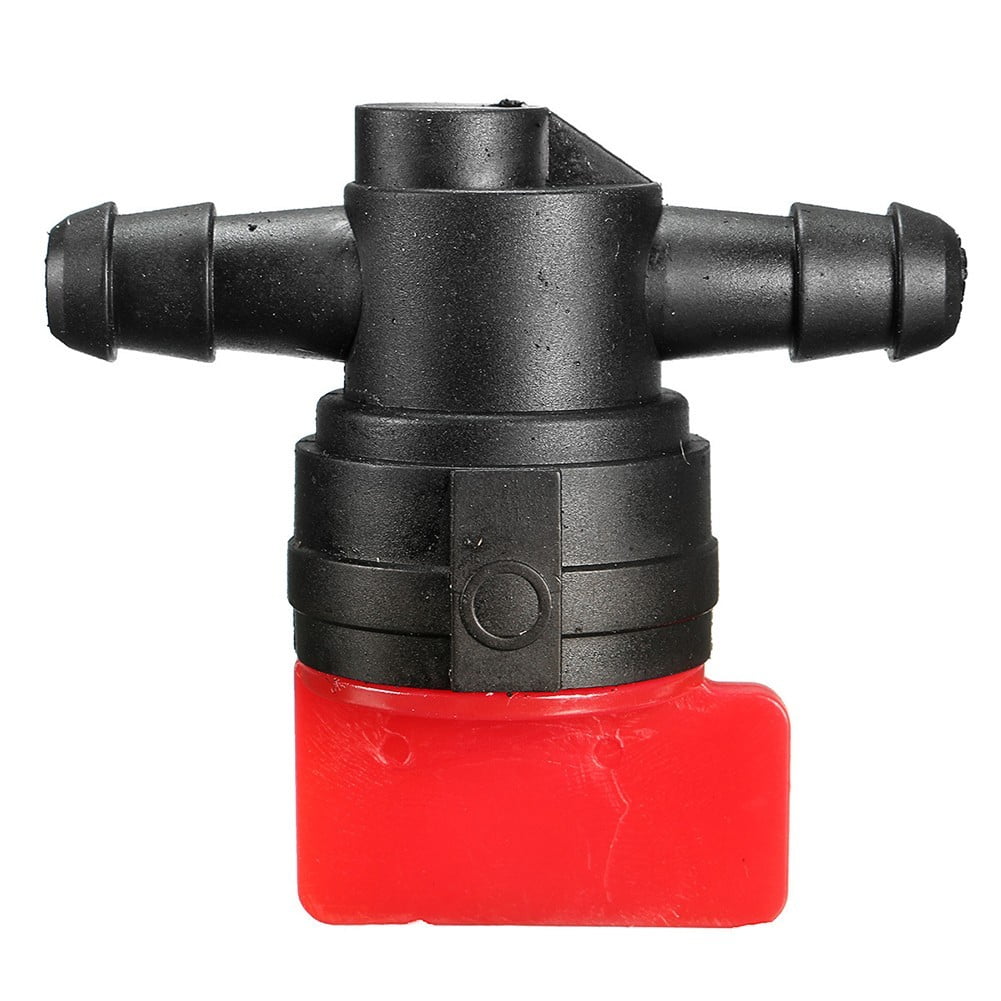 1/4 InLine Straight Fuel Cut-Off Shut-Off Valve Petcock Motorcycle+Clamps