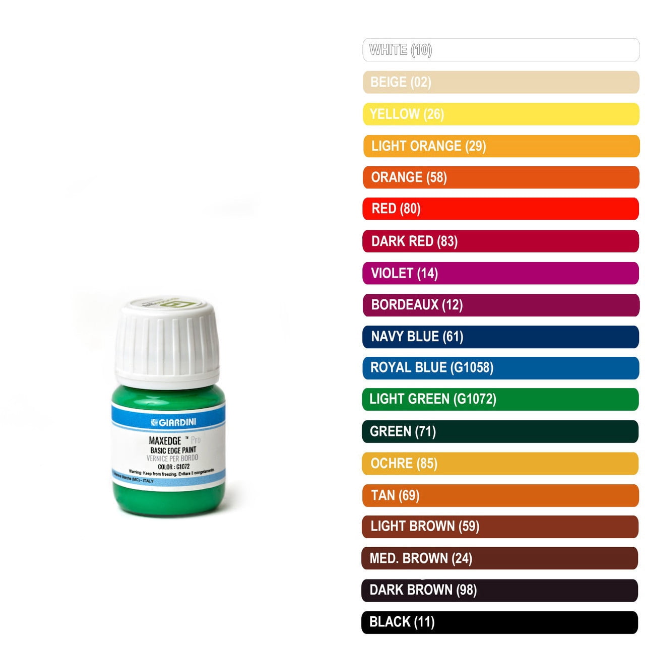 Giardini Basic Italian Leather Edge Paint