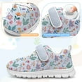 thumbnail image 5 of Psesaysky Lightweight Breathable Floral Sneakers for Little Girls Mesh Sneakers with Single Buckle Convenient to Wear Shoes, 5 of 7
