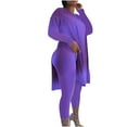 thumbnail image 1 of EQWLJWE Liquidation d'Été! Mode Décontractée Printemps Été Manches Longues Col Rond Ensembles Blouses & Chemises Tenues Femmes Ensembles Été Grande Taille, 1 of 5