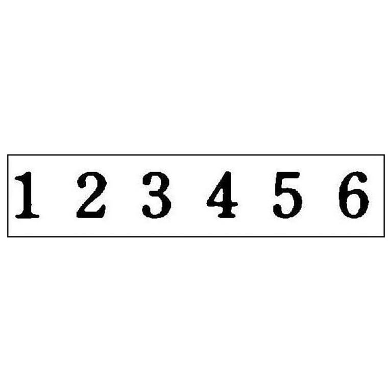 Numberer, Pre-Inked/Re-Inkable, 6 Bands, 1.88 x 0.25, Black Numberer, Pre-Inked/Re-Inkable, 6 Bands, 1.88 x 0.25, Black