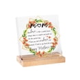 thumbnail image 2 of BiFandian Mothers Day Mom Gifts for Mom from Daughter Son, Delicate Heart Plaque, Birthday Sign Present Idea, Mother's Day Christmas Stocking Stuffers Birthday Acrylic Gifts for Mom, 2 of 6