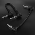 thumbnail image 3 of 15CM Instrument Cables Guitar Patch Cables for Bass Keyboard Effect Pedals (Black), 3 of 9