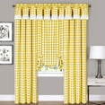 thumbnail image 3 of Traditional Elegance Buffalo Check Window Curtain Panel - 42x63 - Yellow, 3 of 3
