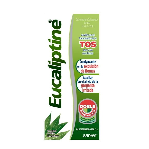 Eucaliptine Dextrometorfano 0.3 g / Sulfoguayacol 2.5 g - 140 ml jarabe