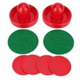 thumbnail image 1 of Ensemble d'Accessoires de Hockey sur Air Rouge de Petite Taille de 60 mm - 2 Poussoirs en Plastique Durable, 2 Charpies Vertes et 4 Rondelles Rouges, Pièces de Rechange Parfaites pour les Tables de Hockey sur Air Standard, Idéal pour les Amateurs de Jeux, 1 of 6