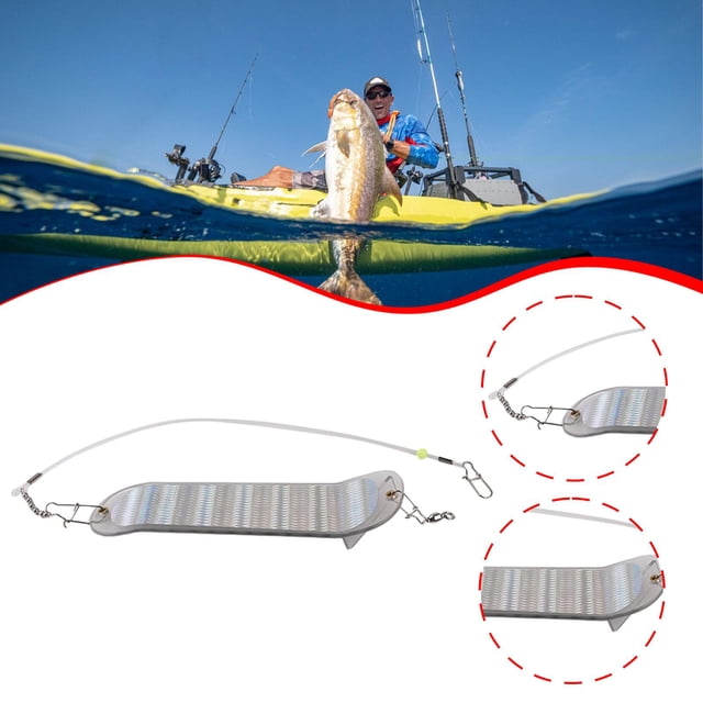 Suministros de luz intermitente para pesca en agua salada, eficaz, portátil, para curricán de salmón, luz intermitente para entusiastas de pesca. Estilo E