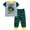Heather gray / green, variant on John Deere Tractor Raglan Pajama Shirt and Pajama Pants Sleep Set Toddler to Little Kid