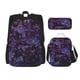 thumbnail image 1 of Disketp Lilac Mochila Estampada de Gran Capacidad con Lonchera y Estuche, Set de 3 Piezas para Estudiantes, 1 of 7