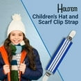 thumbnail image 6 of Elastic Scarf and Hat Clips Attacher with Extra Heavy Clips - White, 6 of 6
