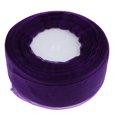 thumbnail image 4 of Cinta Sólida de Tul Soledad Carrete Envoltura de Regalos Manualidades Morado Oscuro Sheer Organza Ribbon, 4 of 8