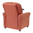 thumbnail image 6 of The Crew Furniture Traditional Kids Recliner Chair, Toddler Ages 1-5 Years, Polyester Linen, Retro Orange, 6 of 6