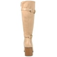 thumbnail image 4 of Journee Womens Gaibree Extra Wide Calf Stacked Heel Knee High Boots, 4 of 10