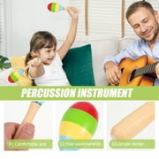Maracas 2 Pcs Interactive Kids Plaything Toy Childrens Toys Interesting Percussion Wooden