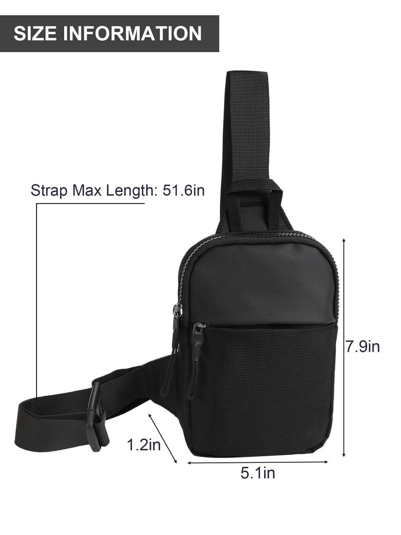 Gustave Small Sling Bag Crossbody Chest Bag Waterproof Oxford Sling Backpack Mini Lightweight Casual Phone Shoulder Bags for Men Women Travel Workout Hiking, Black - Walmart.com Gustave Small Sling Bag Crossbody Chest Bag Waterproof Oxford Sling Backpack Mini Lightweight Casual Phone Shoulder Bags for Men Women Travel Workout Hiking, Black - Walmart.com