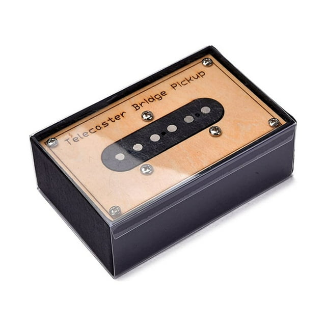 Alnico 5 Magnet Electric Guitar Parts Tele Tele Stack Telecaster Guitar Bridge Pickup 6-String Black