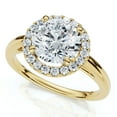 thumbnail image 4 of Pompeii Certified 1 3/4Ct Halo Round Cut Diamond Engagement Ring 14k Gold Lab Grown, 4 of 7