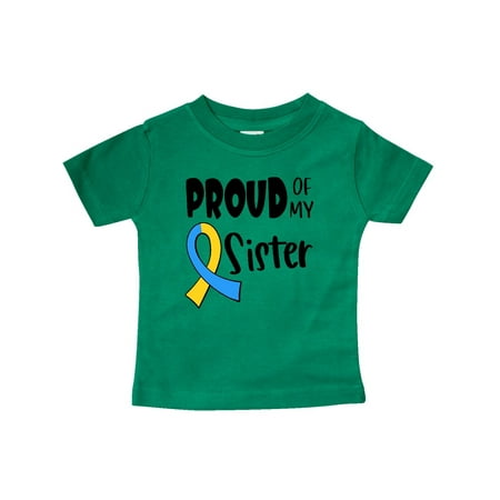 

Inktastic Proud of my Sister Down Syndrome Awareness Gift Baby Boy or Baby Girl T-Shirt