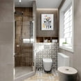 thumbnail image 4 of Highland Cow Bathroom Decor Funny Cow Toilet Bathroom Wall Art Black and White Wall Decor Longhorn Cattle Canvas Pictures Prints Painting Framed Modern Artwork Kids Bathroom Deocration 12x16in, 4 of 6