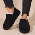 thumbnail image 2 of Womens Mens Winter Snow Boots Indoor Slippers House Shoes with Fleece Lined for Seniors Non Slip Warm Slip on Ankle Booties, 2 of 7