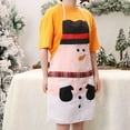 thumbnail image 1 of Christmas Cartoon Sleeveless Kitchen Apron And Stain Proof Santa Snowman Apron, 1 of 1