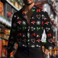 thumbnail image 4 of Gorro de Papá Noel con copos de nieve y diseño nuevo de diseñador para hombre, elegante, navideño, 2024, festivo, patrón HD, suave, cómodo, feliz año nuevo, 4 of 5