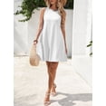 thumbnail image 5 of jinghuiyue Womens Casual Summer Dress Sleeveless Crewneck A-Line Sundress Beach Vacation Tank Dresses with Pockets XXL, 5 of 7