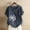 Navy, variant on Outfmvch T Shirts for Women Linen Shirts for Women Floral Print Short Sleeve O-Neck Plus Size T-Shirt Top Blouse Summer Tops for Women 2023 Trendy Blue L