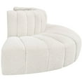 thumbnail image 4 of Meridian Furniture Arc Cream Boucle Fabric Modular Sectional, 4 of 8