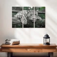 thumbnail image 2 of Elephant Stock Green Eyed Jaguar Wall Art - Horizontal Multi Panel Canvas - Living Room Wall Decor - Animal Multi Panel - Green And White Decor - 23" x 14", 2 of 4
