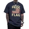 thumbnail image 2 of Ankishi This Is My Pride Flag Shirt Patriotic Men's Short Sleeve Crewneck Tee Shirt Fashion Clothes for Travel, 2 of 7