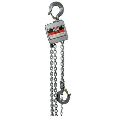 JET 133052 AL100 Series 1/2 Ton Capacity Aluminum Hand Chain Hoist with 15 ft. of Lift
