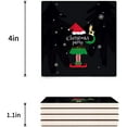 thumbnail image 3 of FMSHPON Merry Christmas Set of 6 Coaster for Drinks, Absorbent Ceramic Stone Coasters Cup Mat with Cork Base for Home Kitchen Room Coffee Table Bar Decor, 3 of 4